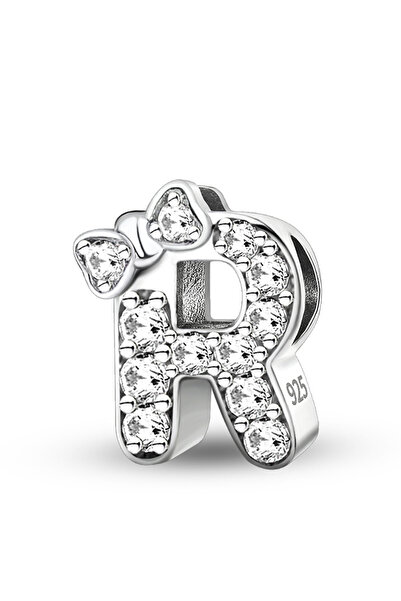 Choice TCE0760P4-R 925 Sterling Silver Butterfly Knot Letter Series Zircon Ch...