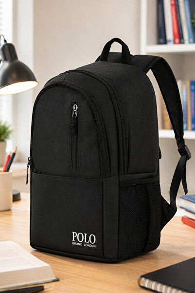 POLOGRAND London Orijinal Unisex Geniş Hacimli Çok Gözlü Ayarlanabilir Askılı...