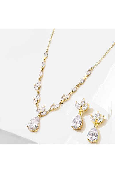 Choice Gold Color set ZAKOL Elegant Necklace/Earring Jewelry Set for Women Go...