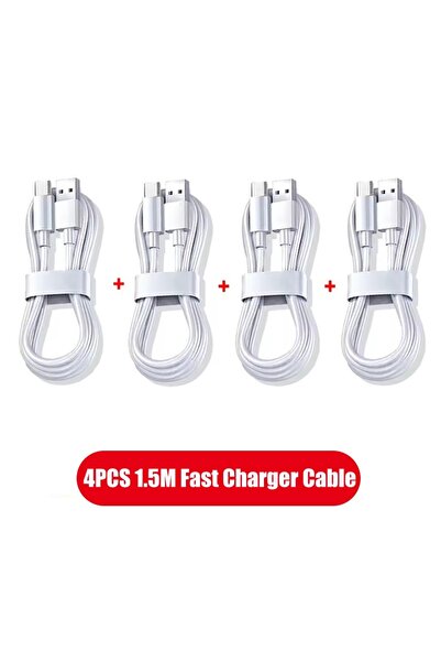 Choice3 4PCS-1.5M 4Pcs 6A Cable 120W Super Fast Charging USB to Type C Cable ...