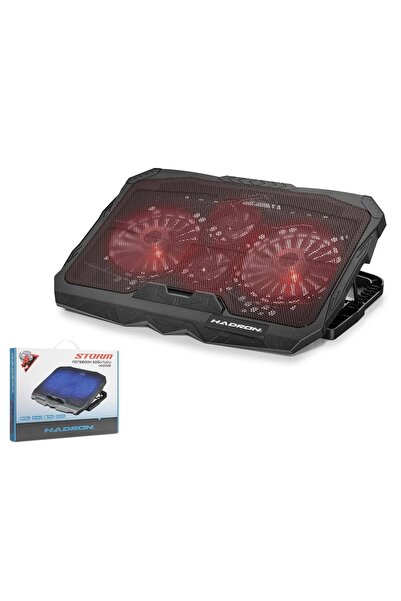 HADRON HD2008 Storm Serisi Laptop Soğutucu 4 Fanlı LED 13-15.6 İnç Siyah