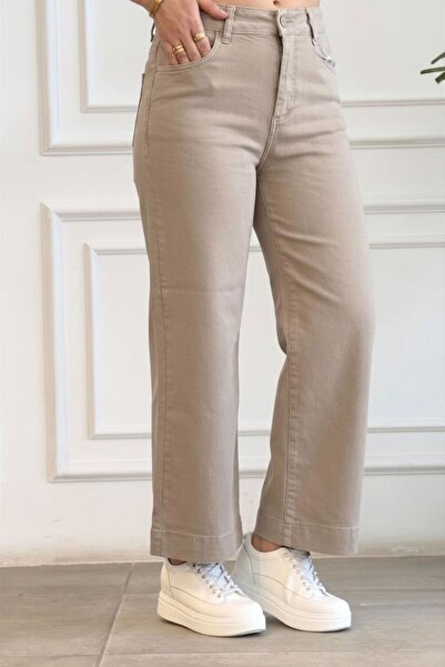 yb yağmur butik Loose Leg Cropped Jeans