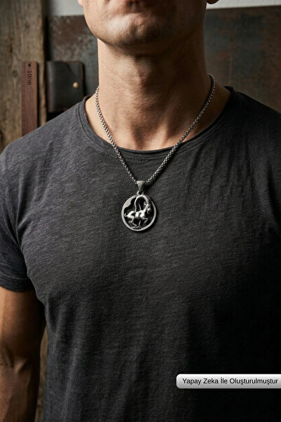 Begondio Handcrafted Stainless Steel Chain Men's Necklace