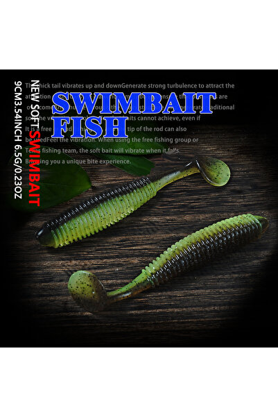 Choice 90mm COLOR 3 SUNMILE 6pcs Soft Bait Fishing Luer Vibro Fat 90mm Realis...