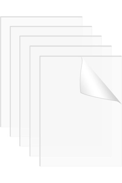 DRERIO SLASA Clear Acrylic Sheets Set of 5, 15x10 cm 2mm for DIY & Crafts