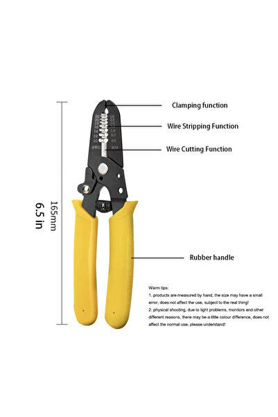 Choice 1 PCS Q5 0.6-2.6mm Multifunctional Wire Strippers for Cable Cutting Cr...