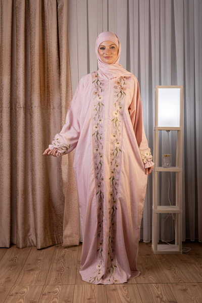 tulteks Floral Anti-Sweat Prayer Dress with Headscarf Practical Full Hijab Pr...