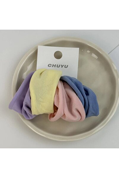 choice2 5 multicolor 4 Set Solid Widen Thicken Hair Band Ropes Women Ponytail...
