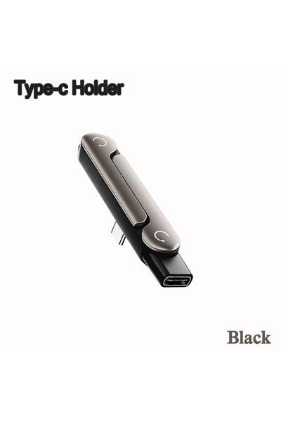 Choice Black Portable Fast Charging Type-C To Type-C Vertical Stand For iPhon...