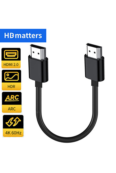 Choice 1m black Ultra Short HDMI 2.0 Cable 4K 60Hz HDR HDMI Cable Lead with H...
