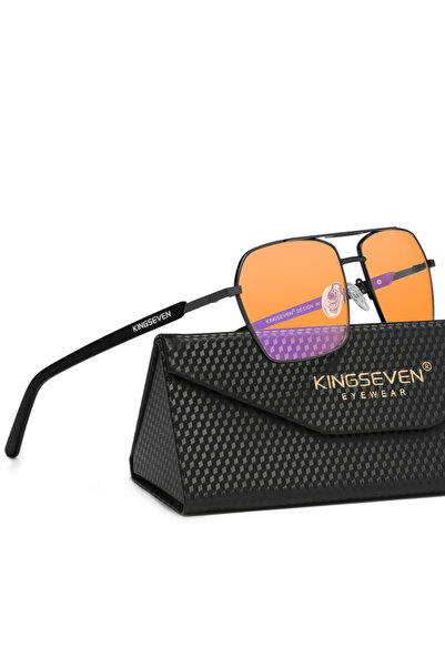 Choice3 Black 99 KINGSEVEN Blue Light Blocking Transparent Lens Glasses Men/W...