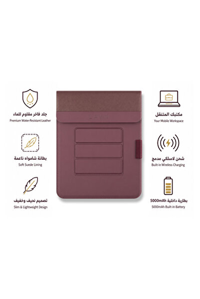 LAVN Original Luxury Soft Leather iPad Case with Wireless Charging Available ...