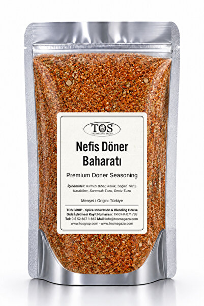 TOS The Organic Spices Nefis Döner Baharatı 100 gr Delicious Döner Spice - Pr...