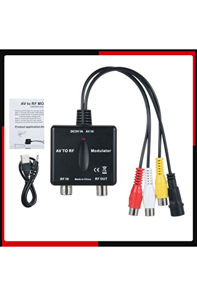 Choice Mini RF Modulator AV To RF Modulator Output NTSC CH3 Channels PLL Cont...