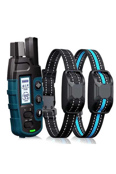 Choice Blue two dogs 1000M Remote Pet Dog Training Collar IP67 Waterproof Sho...