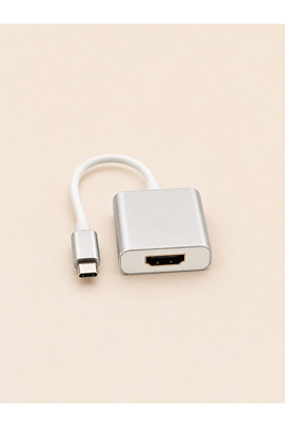 MVLH Type-C to HDMI Dönüştürücü Adaptör USB-C Erkek HDMI Dişi Görüntü Aktarma...
