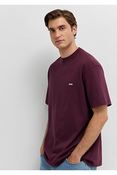 Mavi M0612216 Printed T-Shirt Men's T-Shirt Bordo