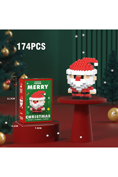Choice9 174PCS DIY Christmas Building Block Snowman Elk Santa Claus Model Mic...