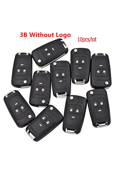 Choice1 10pcs/Lot 3 Button Flip Folding Key Shell Case Fob for Chevrolet Aveo...