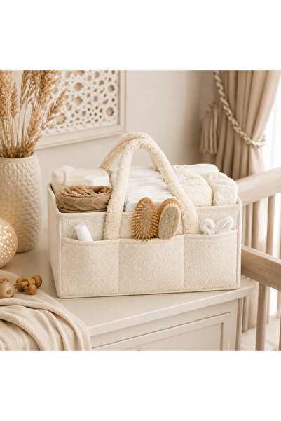 LOOFI Baby Diaper and Nursery Organizer - Beige