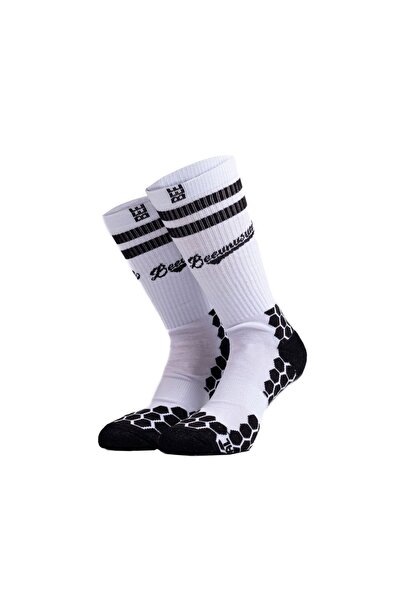 BEE UNUSUAL ΚΑΛΤΣΕΣ ΜΠΑΣΚΕΤ ΡΕΤΡΟ ΕΠΙΔΟΣΗΣ AS-240133-WHITE Λευκό