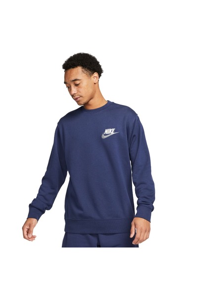 Nike M NK CLUB+ FT CREW LBR FB7684-410 Μπλε