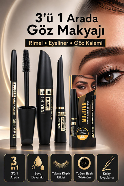 Makeuptime Mt Rimel Eyeliner Göz Kalemi Seti