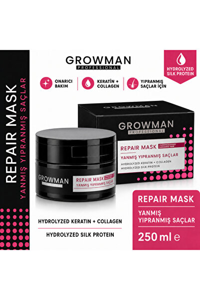 GROWPİNK Repairing Hair Mask – Intensive Care for Damaged and Worn Hair