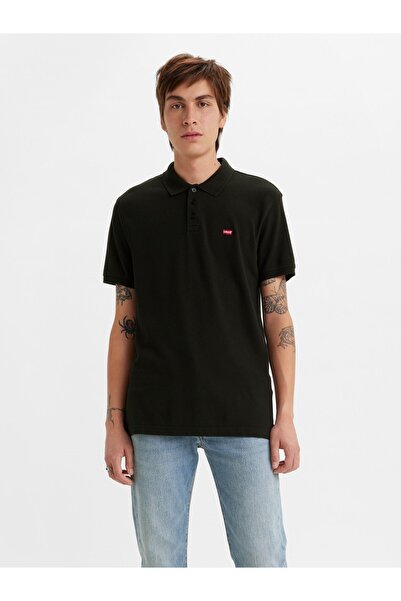 Levi's Plain Black Men's Polo T-Shirt A2085-0000