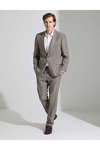 Pierre Cardin Világosbarna Slim Fit öltöny 50295825-VR002