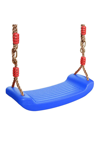 Choice Blue Kids Swing Flying Toy Garden Swing Kids Hanging Seat Toys with He...
