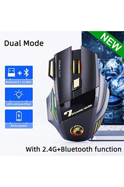 choice2 فأرة ألعاب لاسلكية جديدة ثنائية الوضع IMICE GW-X7 بدقة 3200 نقطة في ا...