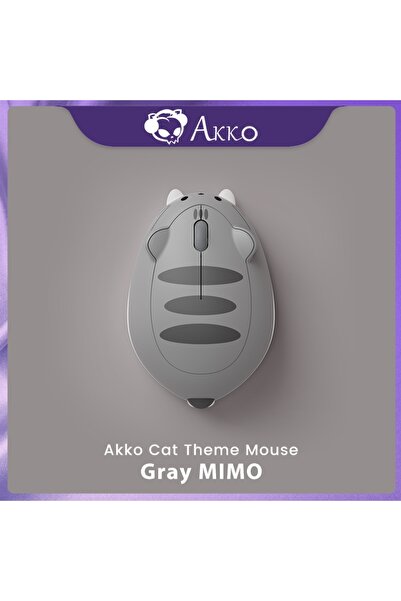 Choice Gray Akko Cat Theme Mouse 2.4GHz Bluetooth 3.0 / 5.0 Wireless Tri-mode...