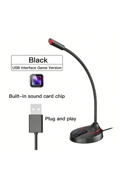 Choice USB 3.5mm or USB Professional Microphone Recording Singing Desktop Com...