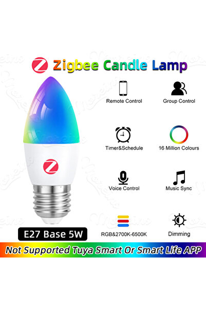 Choice 5w Yes AC 85-265V E27 Base Zigbee 3.0 Zigbee 3.0 E14 E12 E27 B22 Smart...