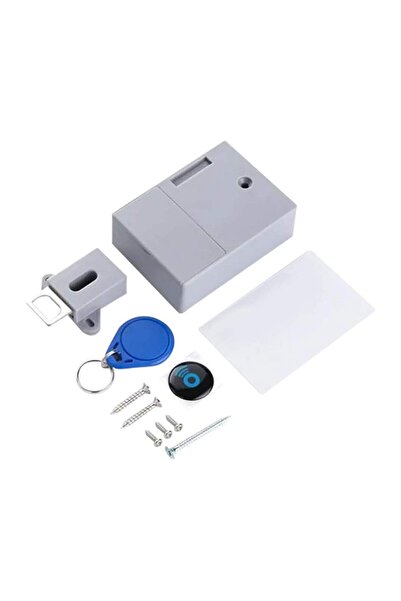Choice Grey 1Set RFID Electronic Cabinet Lock Invisible Hidden Free Opening I...