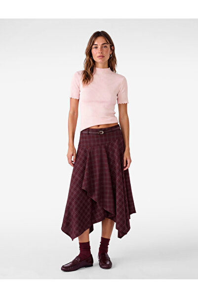 Koton Viscose Stand Collar Short Sleeve Knit Sweater
