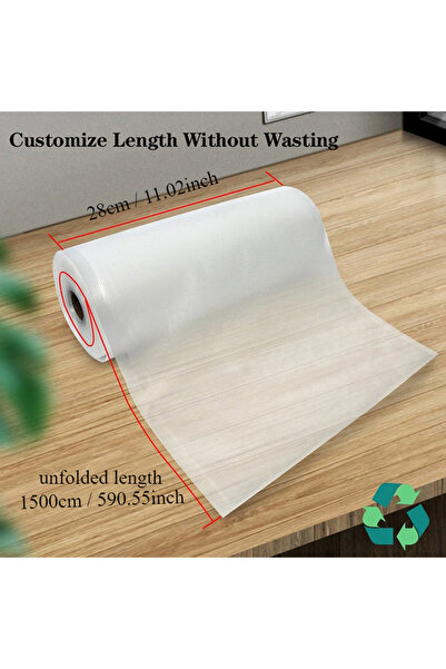 Choice4 28x1500CM 1pcs 1 Roll Vacuum Bags For Food,1500cm Vacuum Food Preserv...