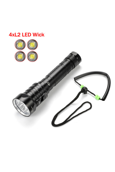 Choice Lithium Ion Battery White light Waterproof Super Bright Scuba Flashlig...