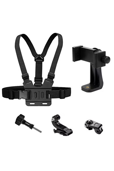 Choice 5-in-1 Adjustable All-in-One Action Camera Accessories Kit - Head Stra...