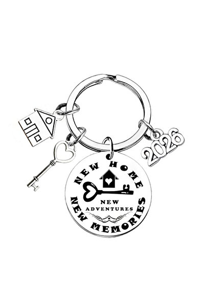 Choice 1pc 2026 New Home Keychain for Women, First House Gift "New Adventures...