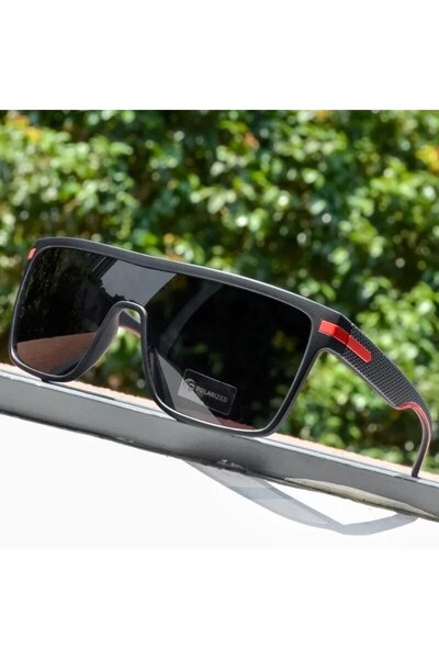 Choice Other C5 Black Red CRIXALIS Fashion Polarized Sunglasses For Men Squar...