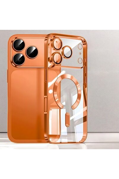 Choice1 iPhone17 Pro Case & Camera Protector Orange Camera Protection Clear L...