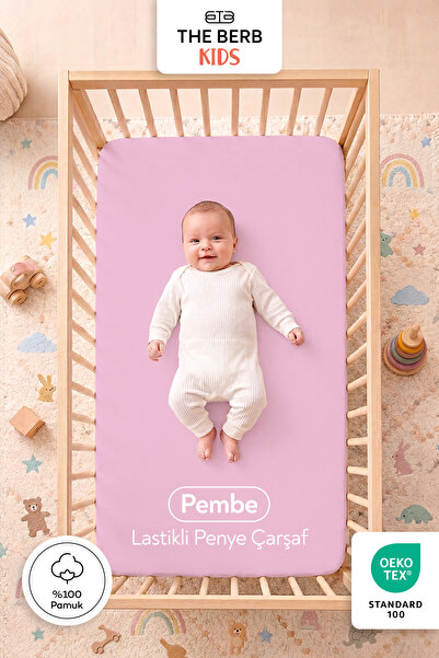 The Berb 100% Cotton Combed Elastic Baby Sheet |   Park Bed, Crib, Mother's S...