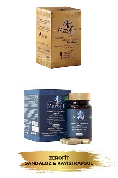 Zerofit Sandaloz Kapsül Ve Kayısı Kapsül