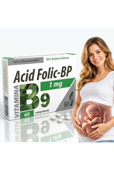 Balkan Pharmaceuticals Συμπλήρωμα Διατροφής Φολικού Οξέος 400mcg για την Εγκυ...