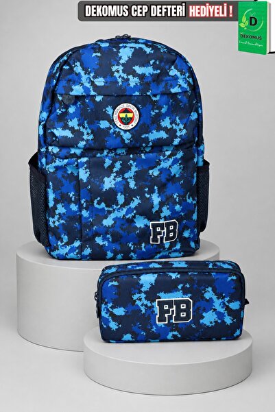 Fenerbahçe X Dekomus Licensed Camouflage Large Size High School School Bag an...
