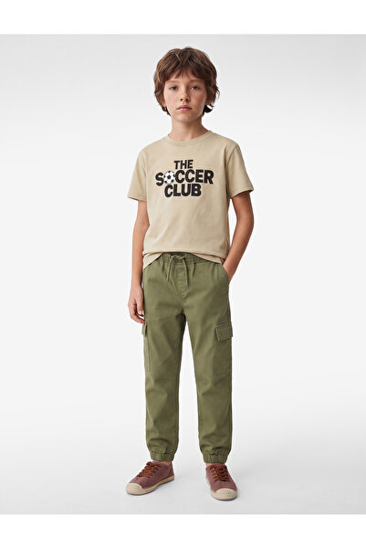 Koton Cotton Short Sleeve Crew Neck Printed T-Shirt