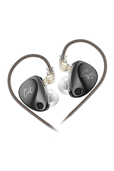 Choice سماعات أذن KZ Castor HiFi سوداء بدون ميكروفون، سماعات أذن ديناميكية عا...