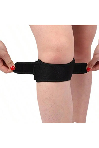 Choice black Knee Patellar Tendon Knee Support Strape Brace Adjustable Shock ...